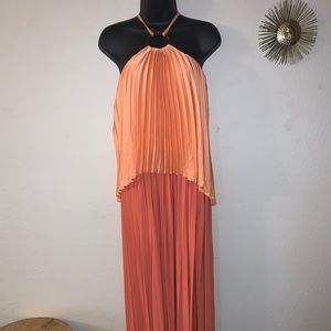 Maxi pleated dress